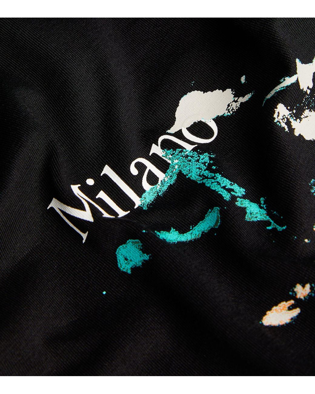 Moschino Paint-splattered T-shirt in Black for Men | Lyst
