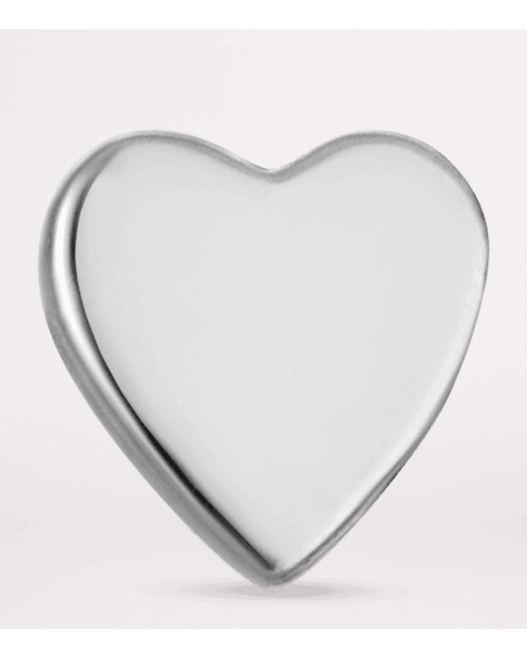 Maria Tash Metallic Heart Threaded Stud Earring