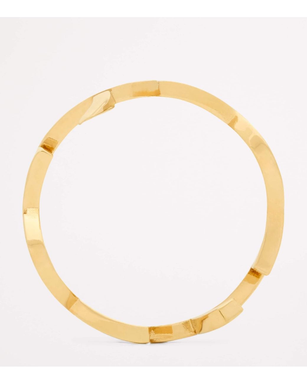 Saint Laurent Metallic Cassandre Scarf Ring