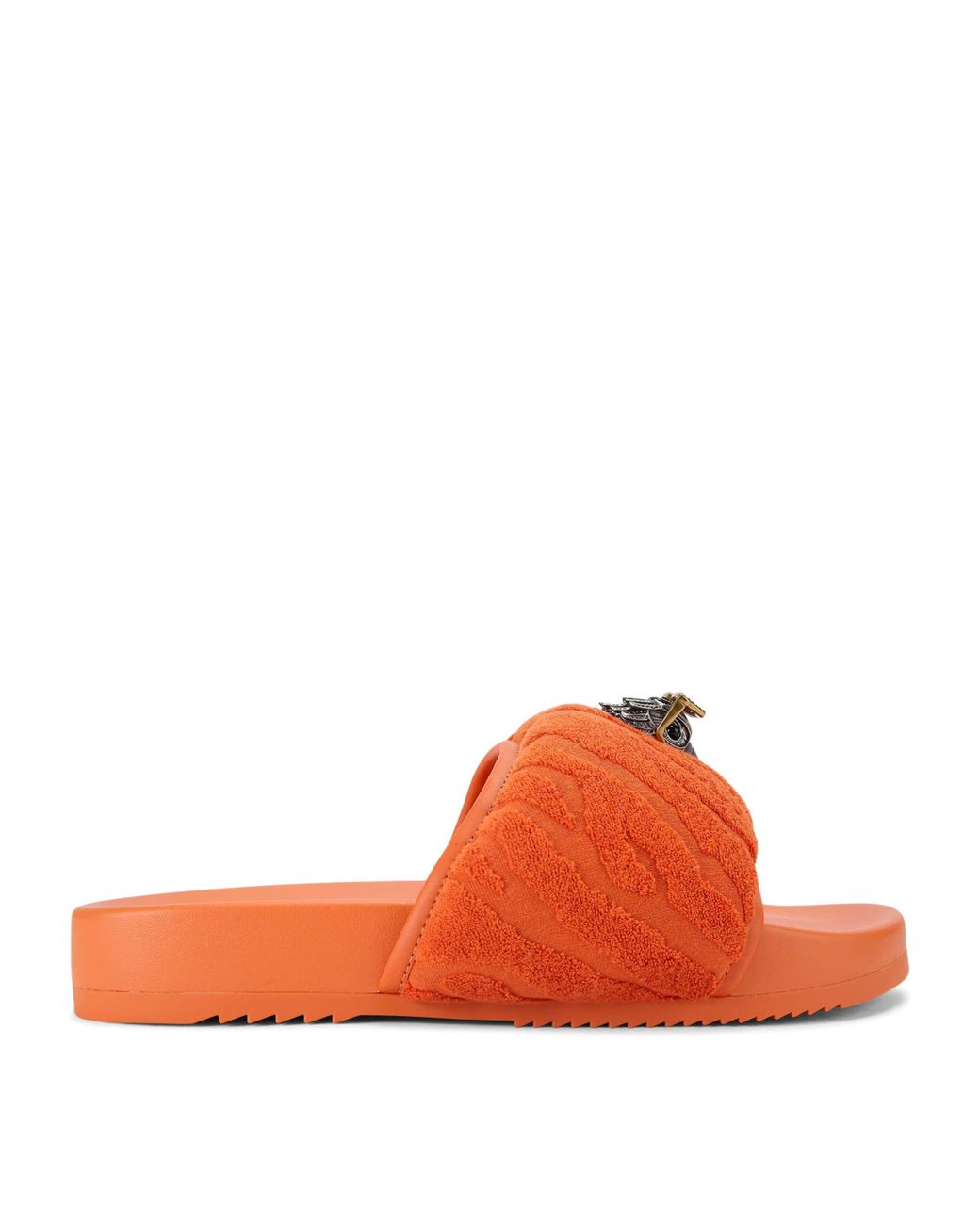 Kurt Geiger Orange Terry Eagle Puff Slides for men