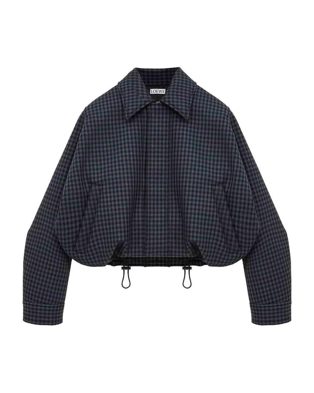 Loewe Blue Wool-Blend Drawstring Jacket