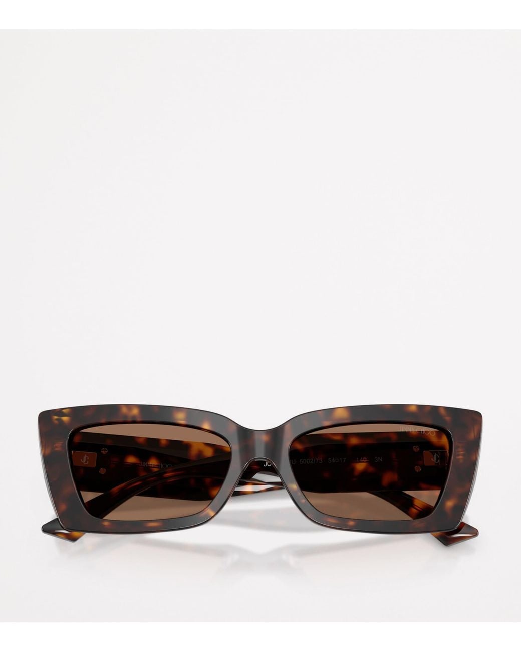 Jimmy Choo Brown Havana Cat Eye Sunglasses