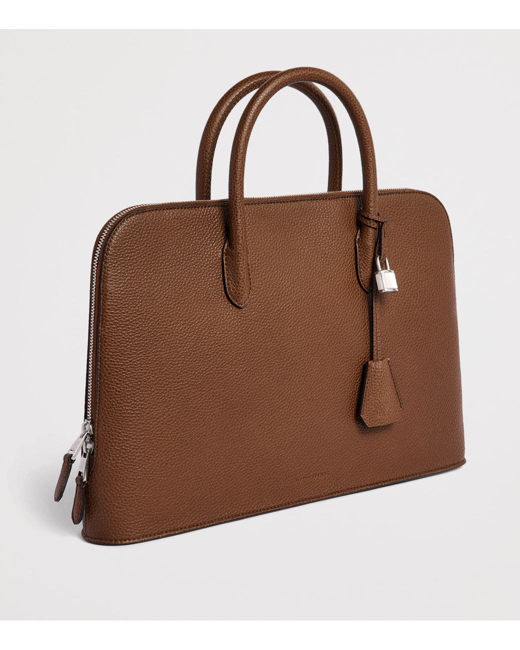 Dunhill Brown Leather Bourdon 41 Briefcase for men