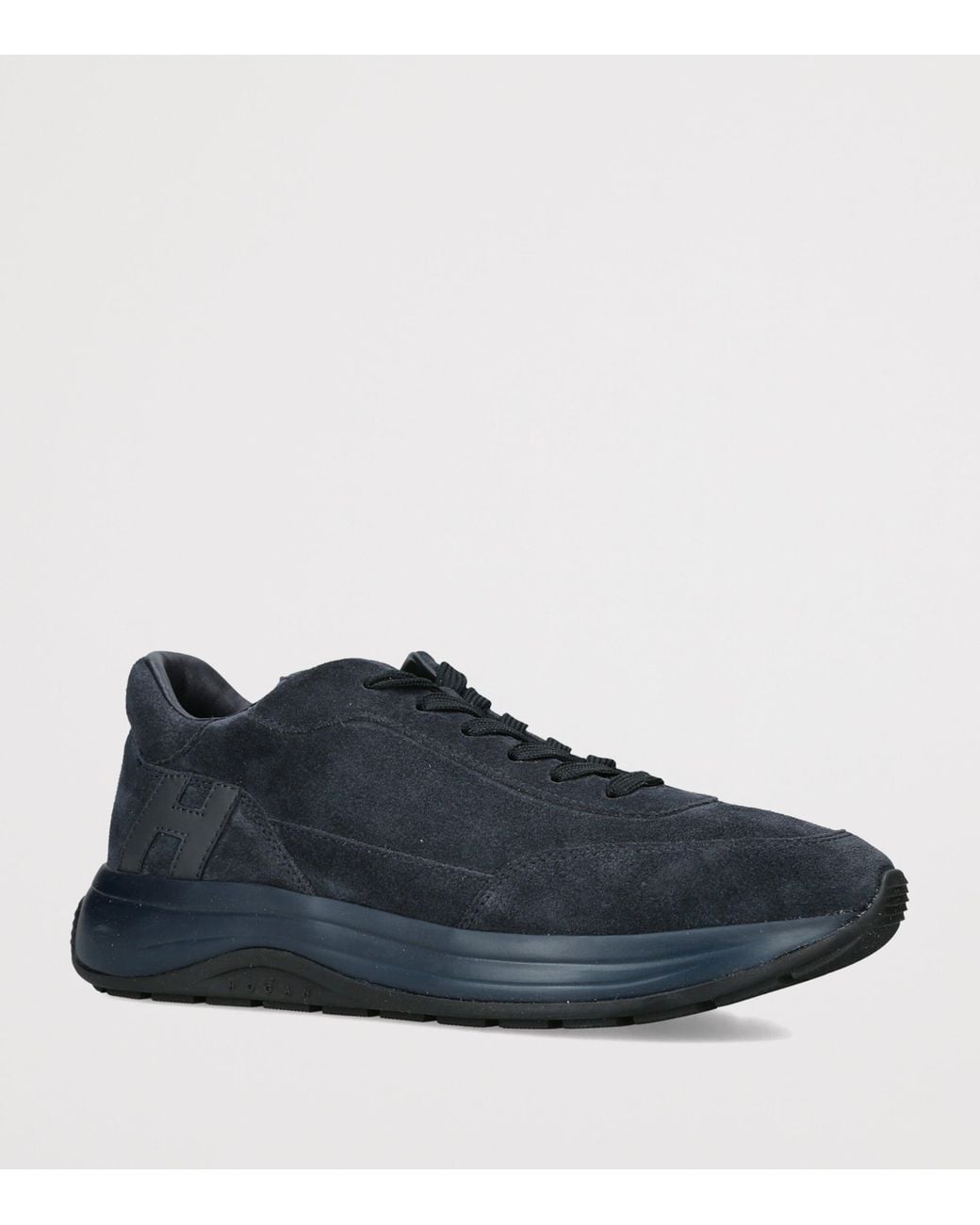 Hogan Blue Suede H719 Allacciato Sneakers for men