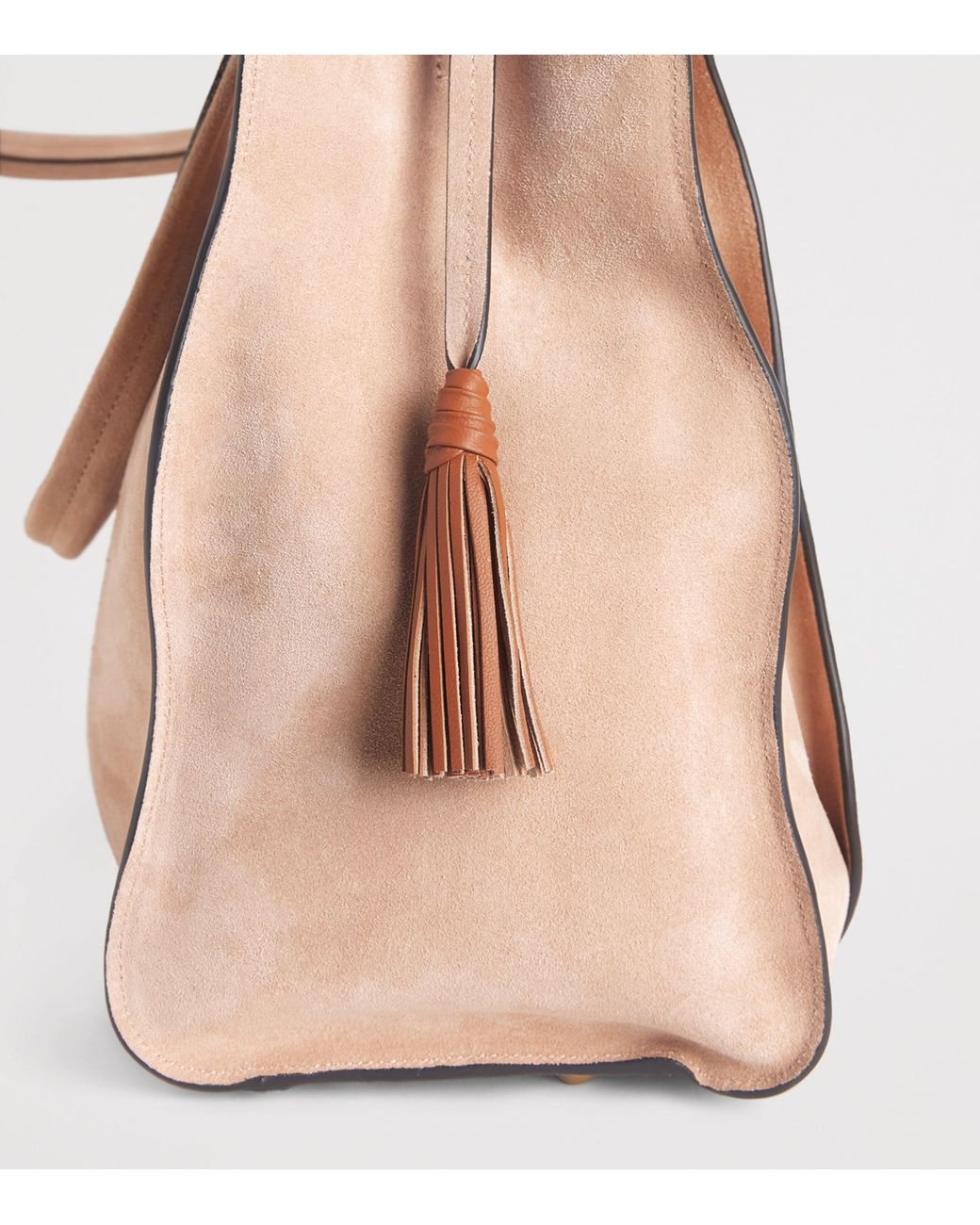 Ulla Johnson Pink Large Suede Adria Tote Bag