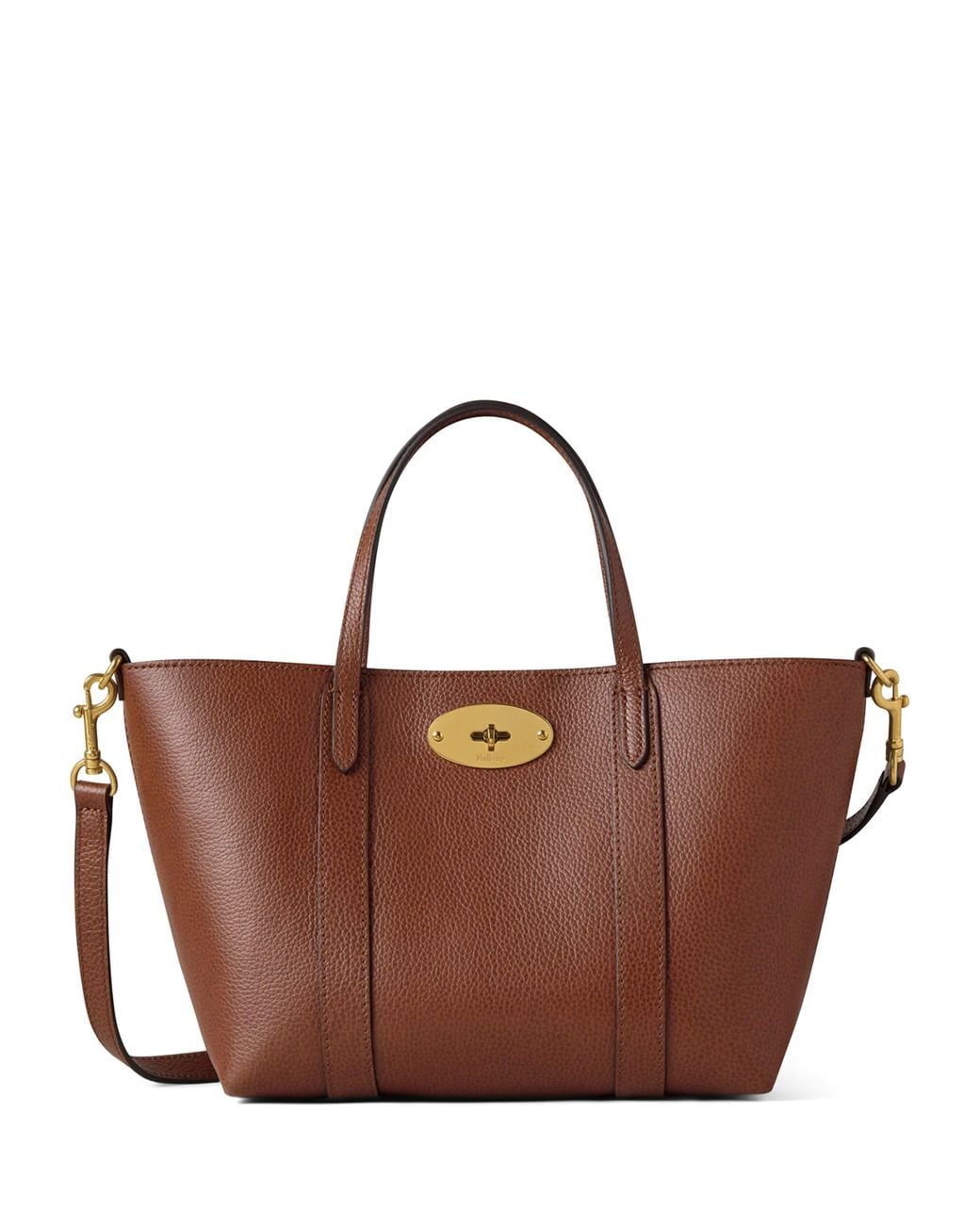 Mulberry ベイズウォーター Oak Brown Bayswater Satchel in Oak | NVT Leather Shoulder Bag | Mulberry