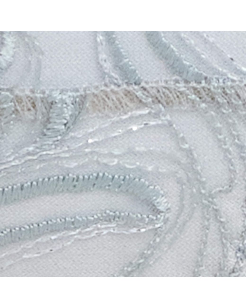 Bordelle White Embroidered Pearl Thong