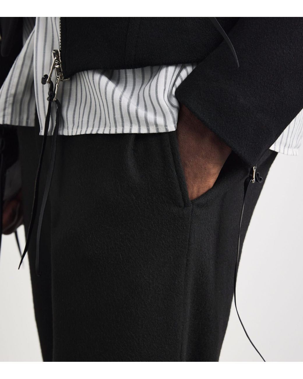 Alan Scott Black Cashmere-Blend Sweatpants for men