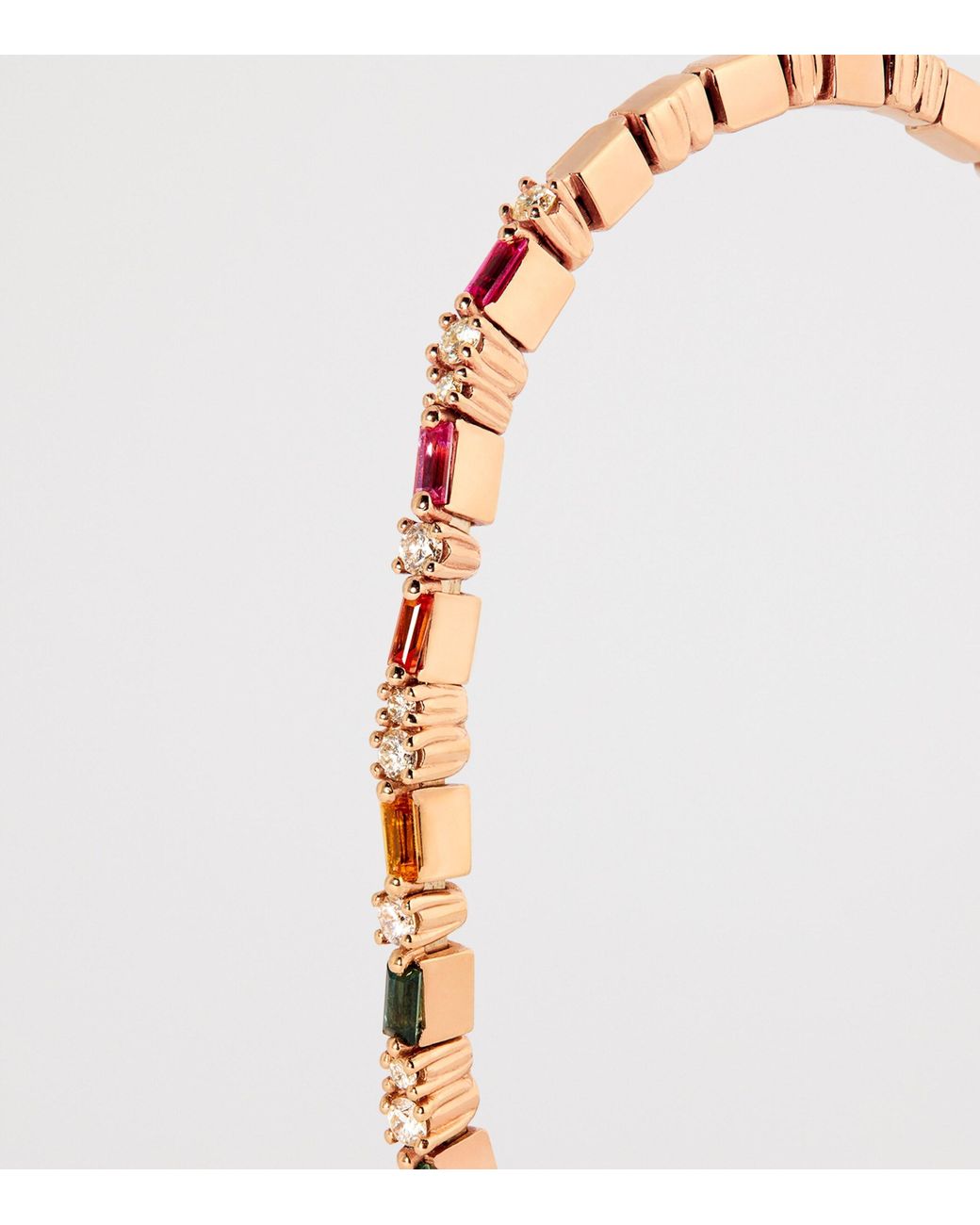 Suzanne Kalan Natural Diamond And Sapphire Thin Mix Bangle
