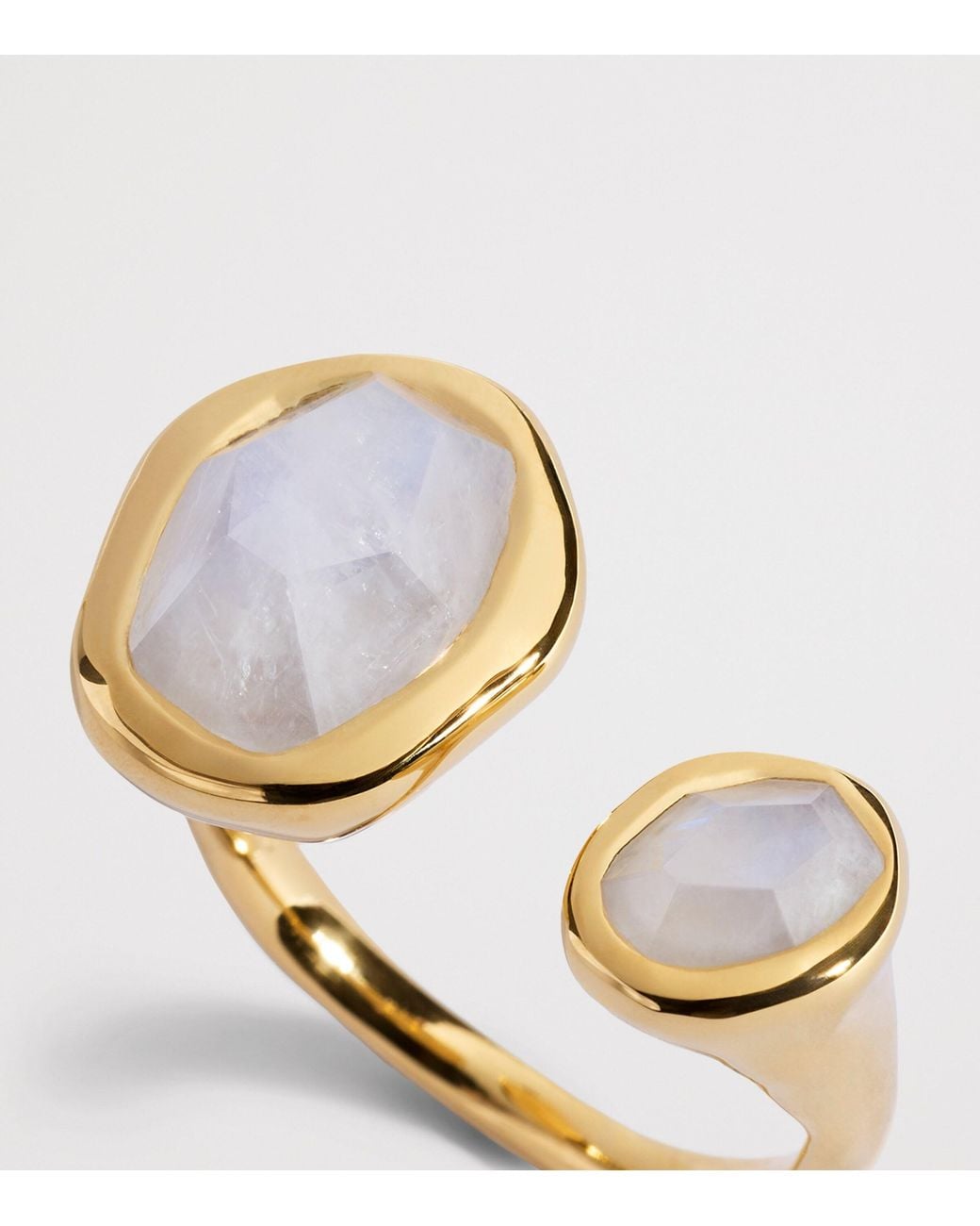Monica Vinader Metallic Vermeil And Moonstone Odyssey Open Ring
