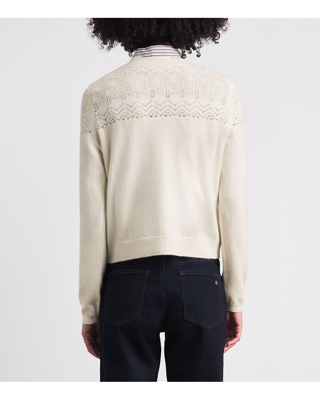 Ulla Johnson White Cashmere Cassia Cardigan