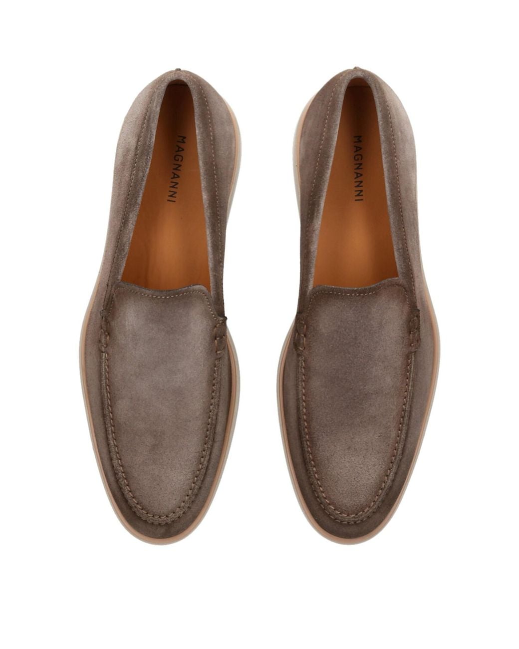 Magnanni Shoes Brown Leather Paraiso Loafers for men