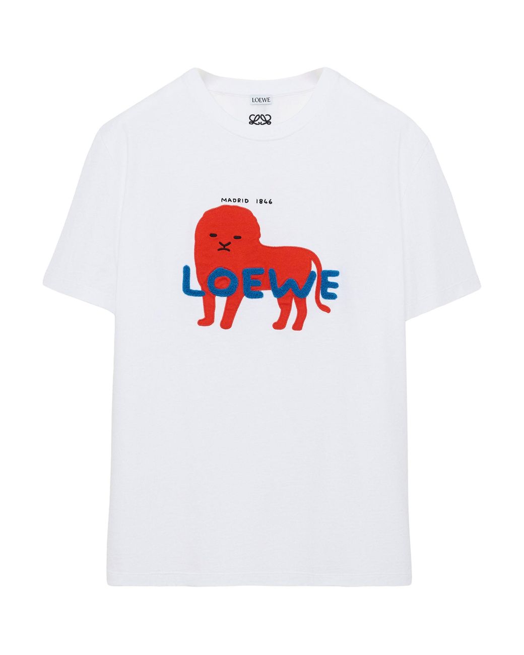 Loewe White Logo Relaxed T-Shirt for men