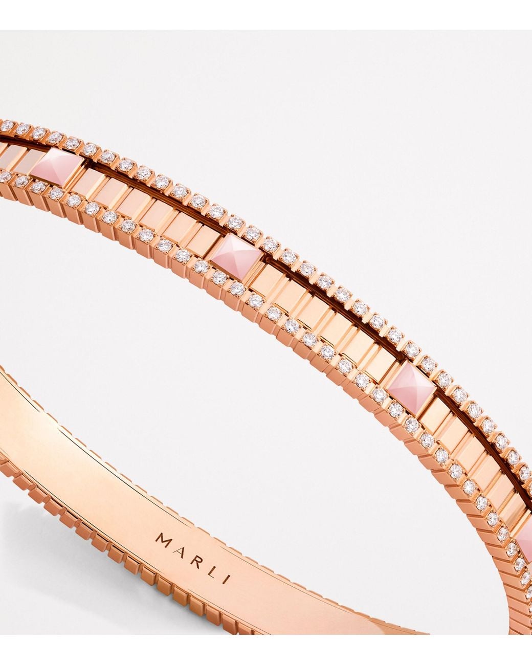 Marli New York Metallic Diamond And Quartzite Life Bangle