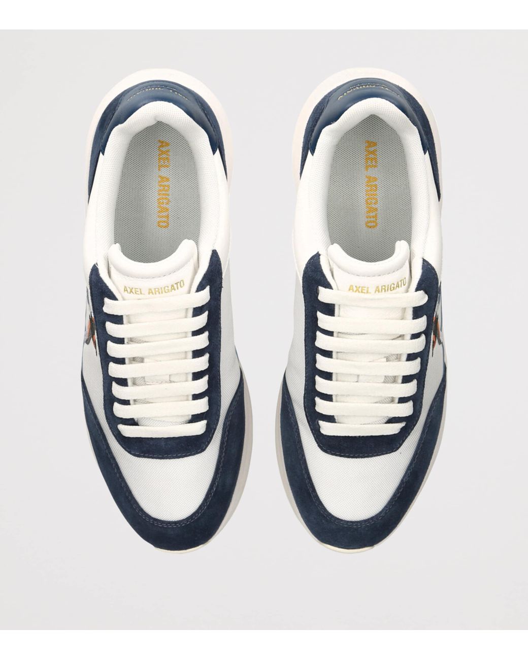 Axel Arigato Blue Suede Genesis Neo Bird Runner Sneakers for men
