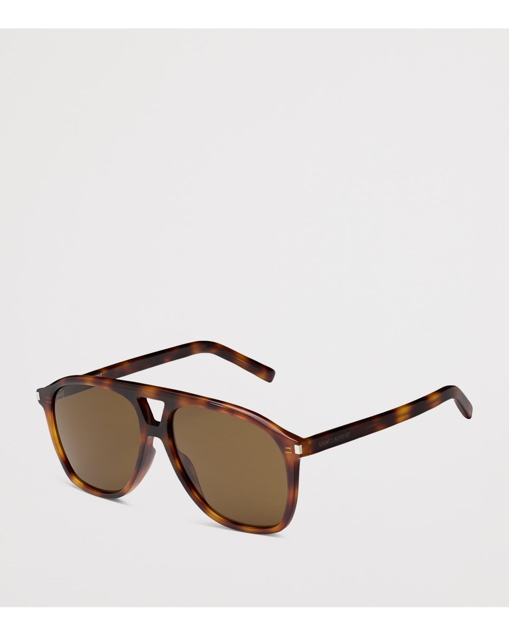 Saint Laurent Brown Dune Aviator Sunglasses