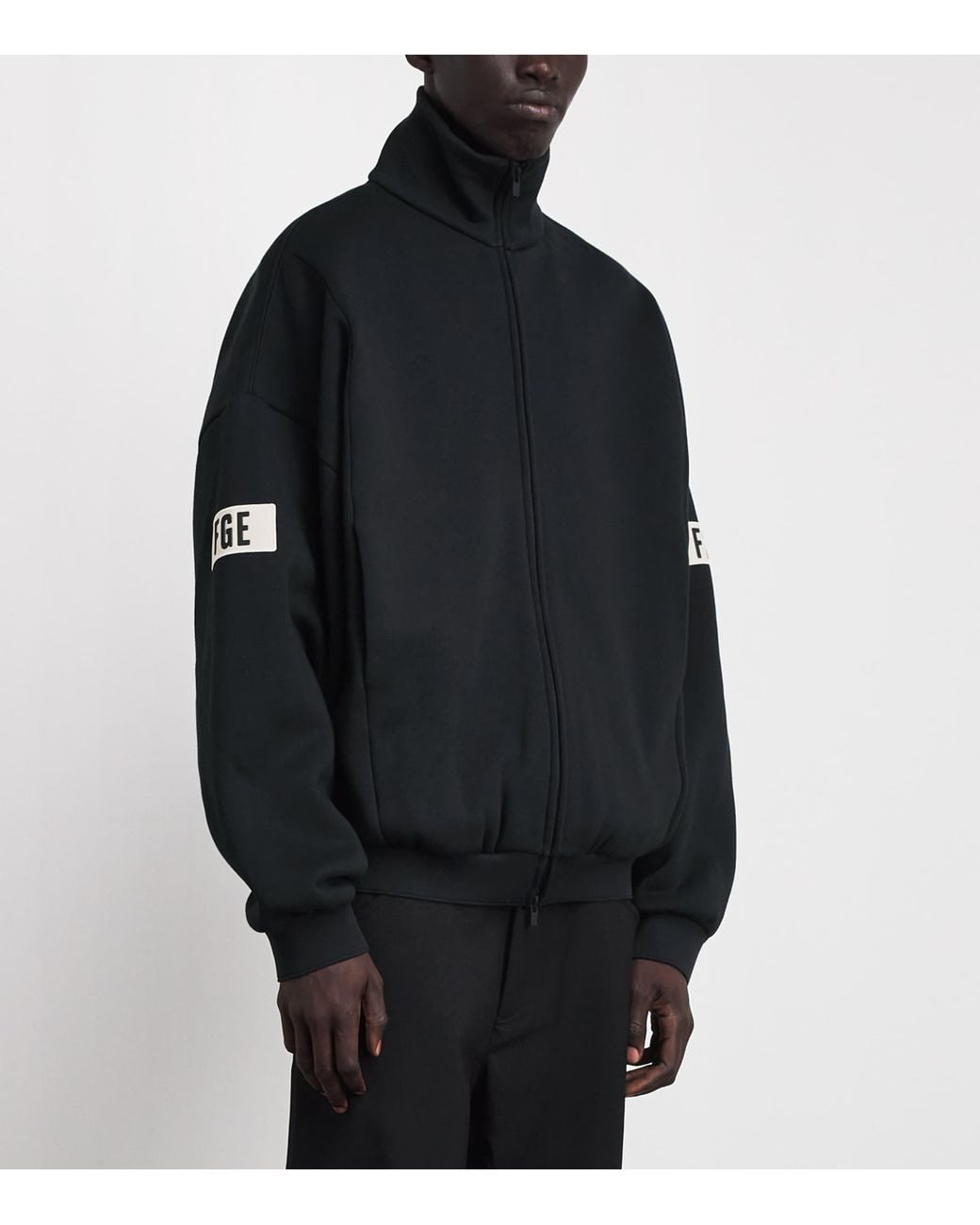 Fear Of God Black Logo Track Jacket for men