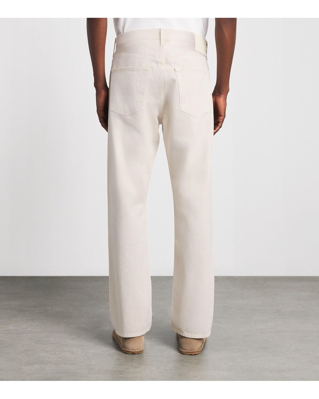 Citizens of Humanity White Twill Beau Straight Jeans for men