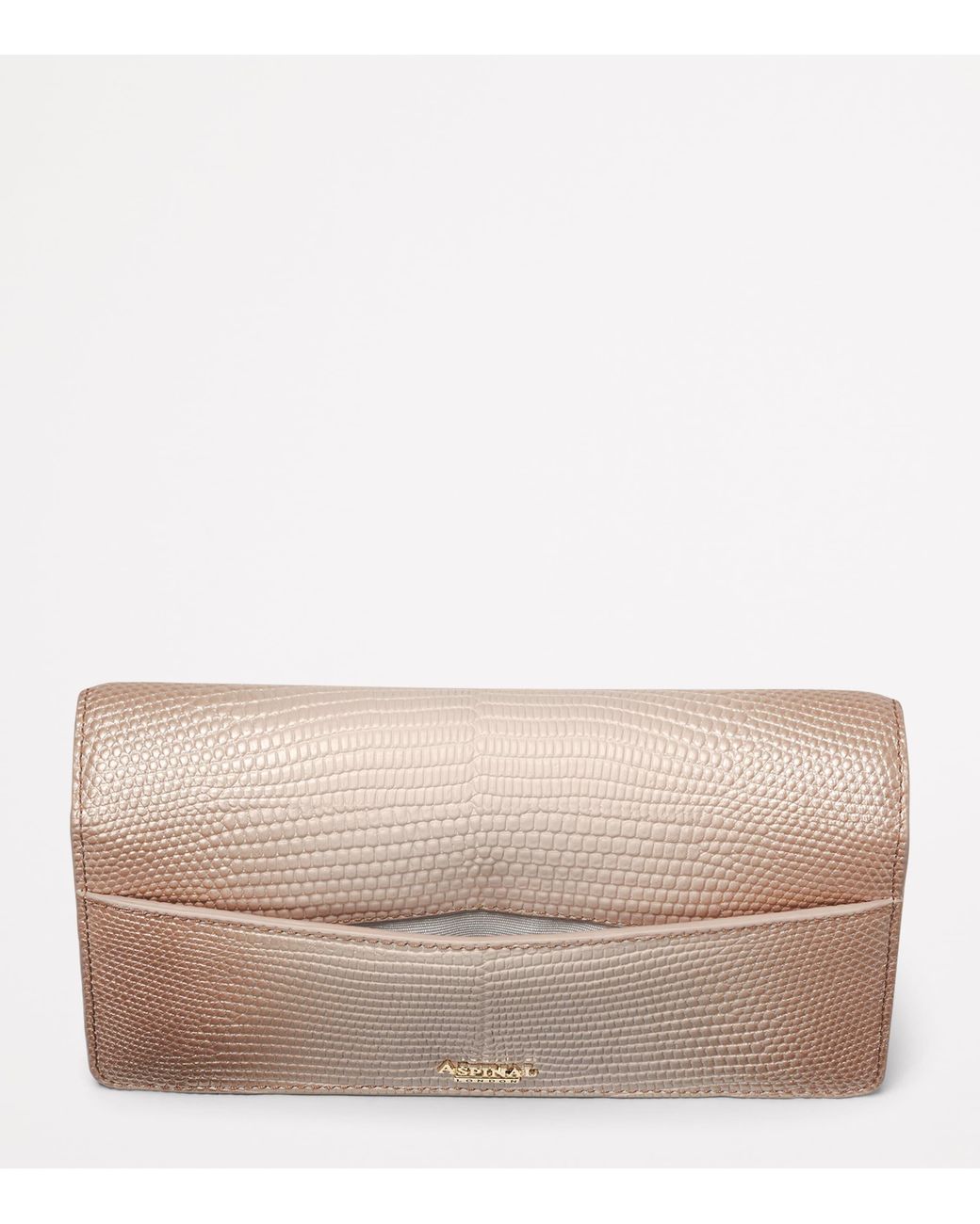 Aspinal Natural Mayfair 2 Clutch Bag