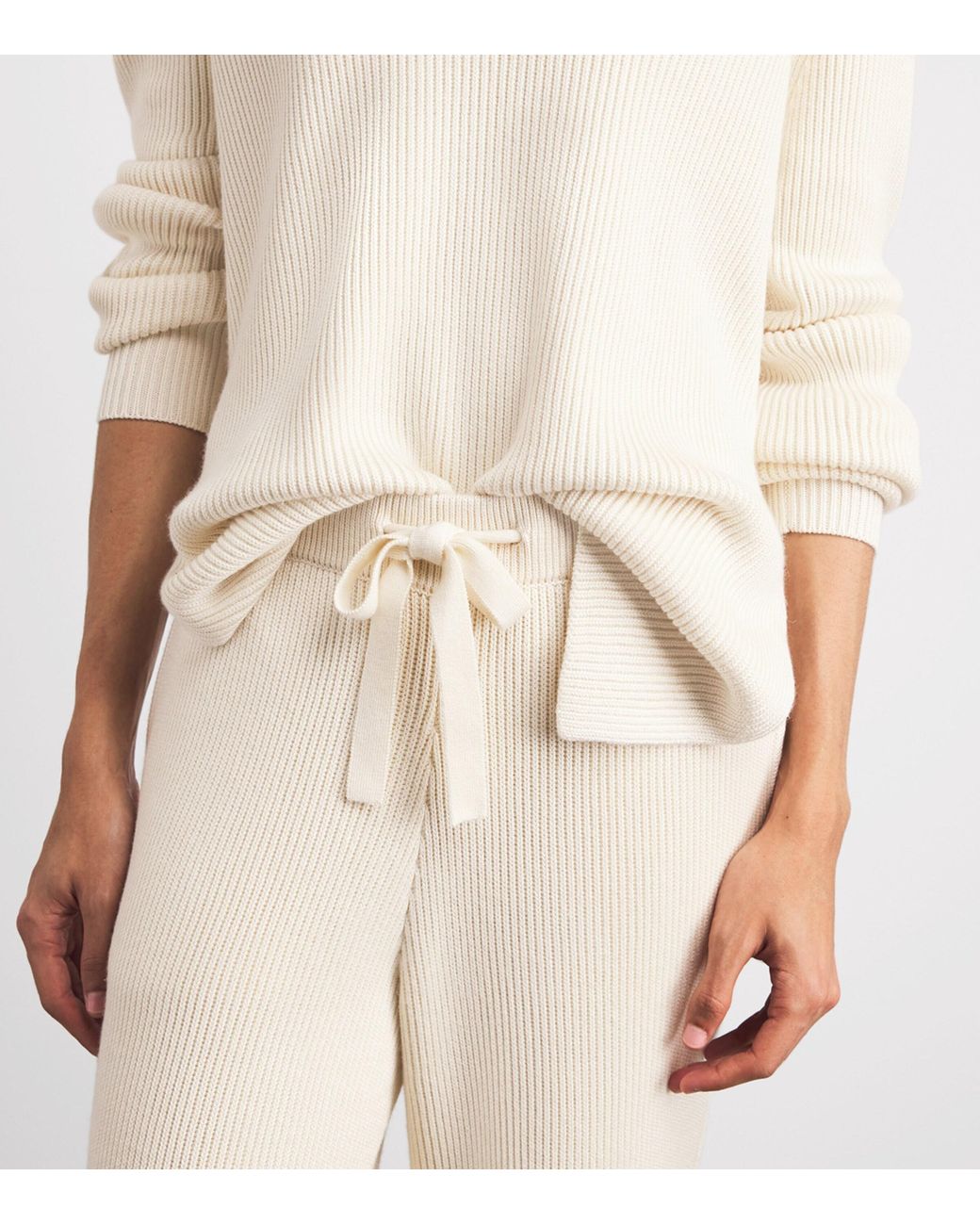 Olivia Von Halle White Silk-Cashmere-Blend Hutton Pyjama Set