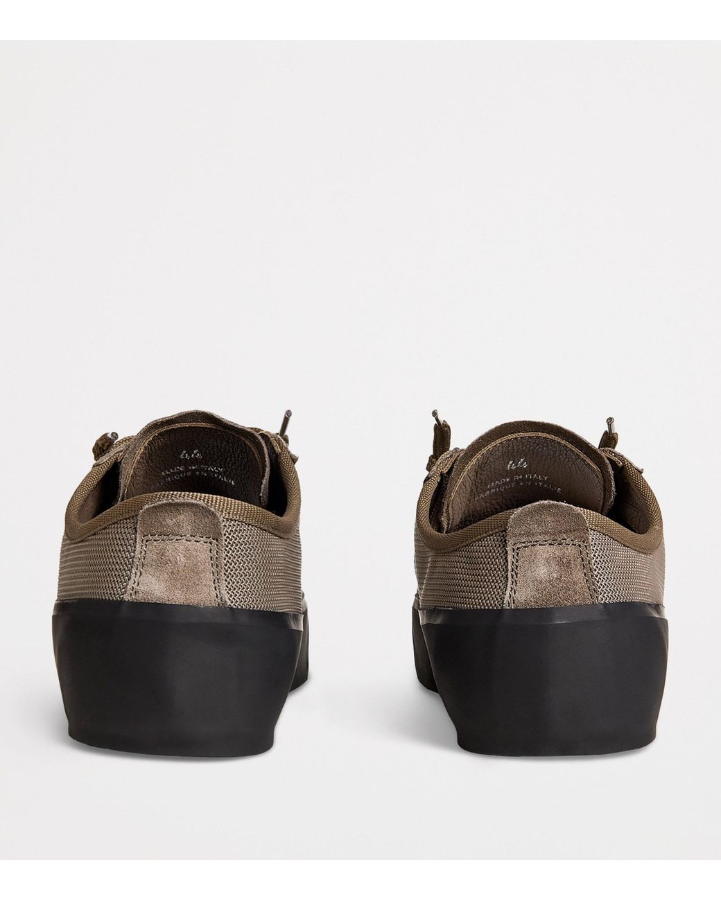 Stone Island Brown Mesh-Suede Sneakers for men