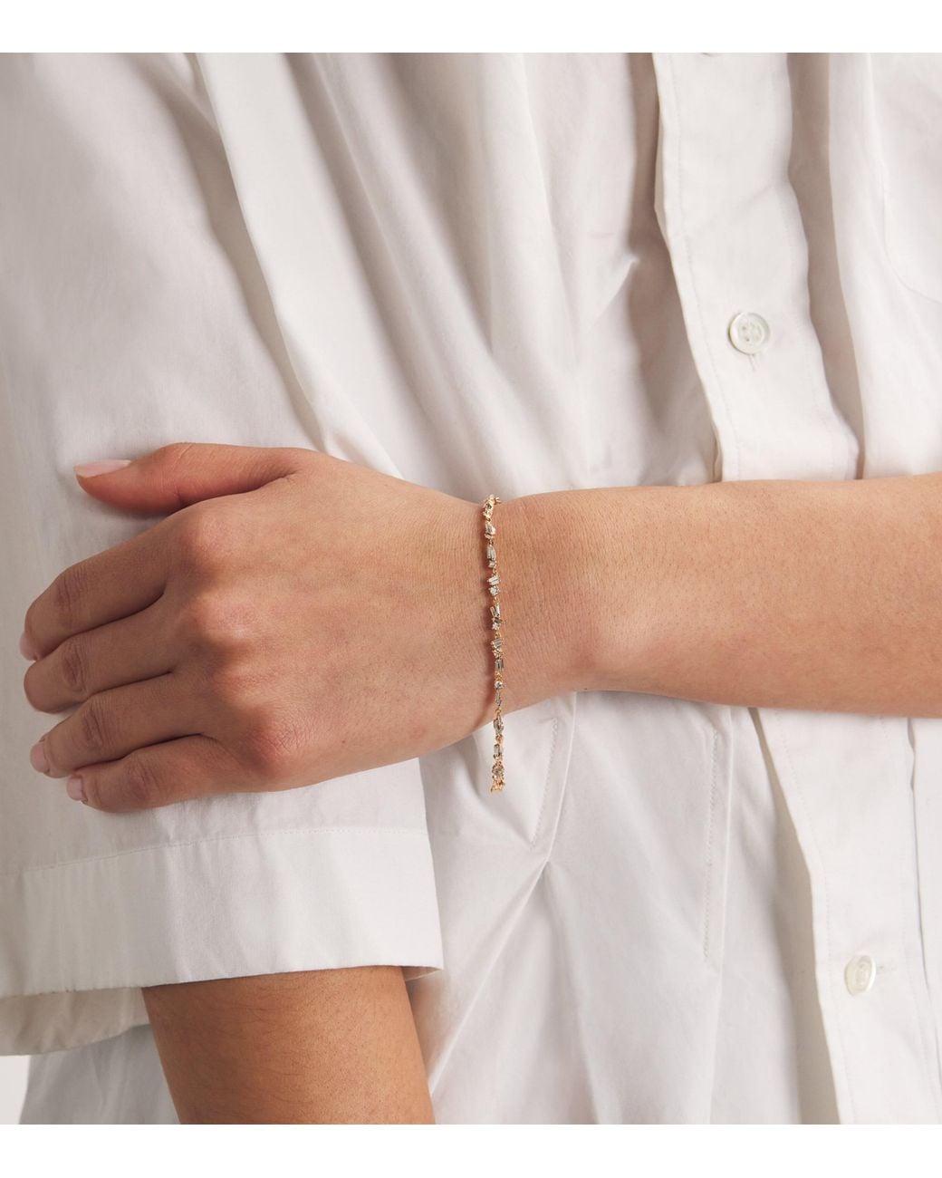 Suzanne Kalan Metallic And Diamond Sparkler Bracelet