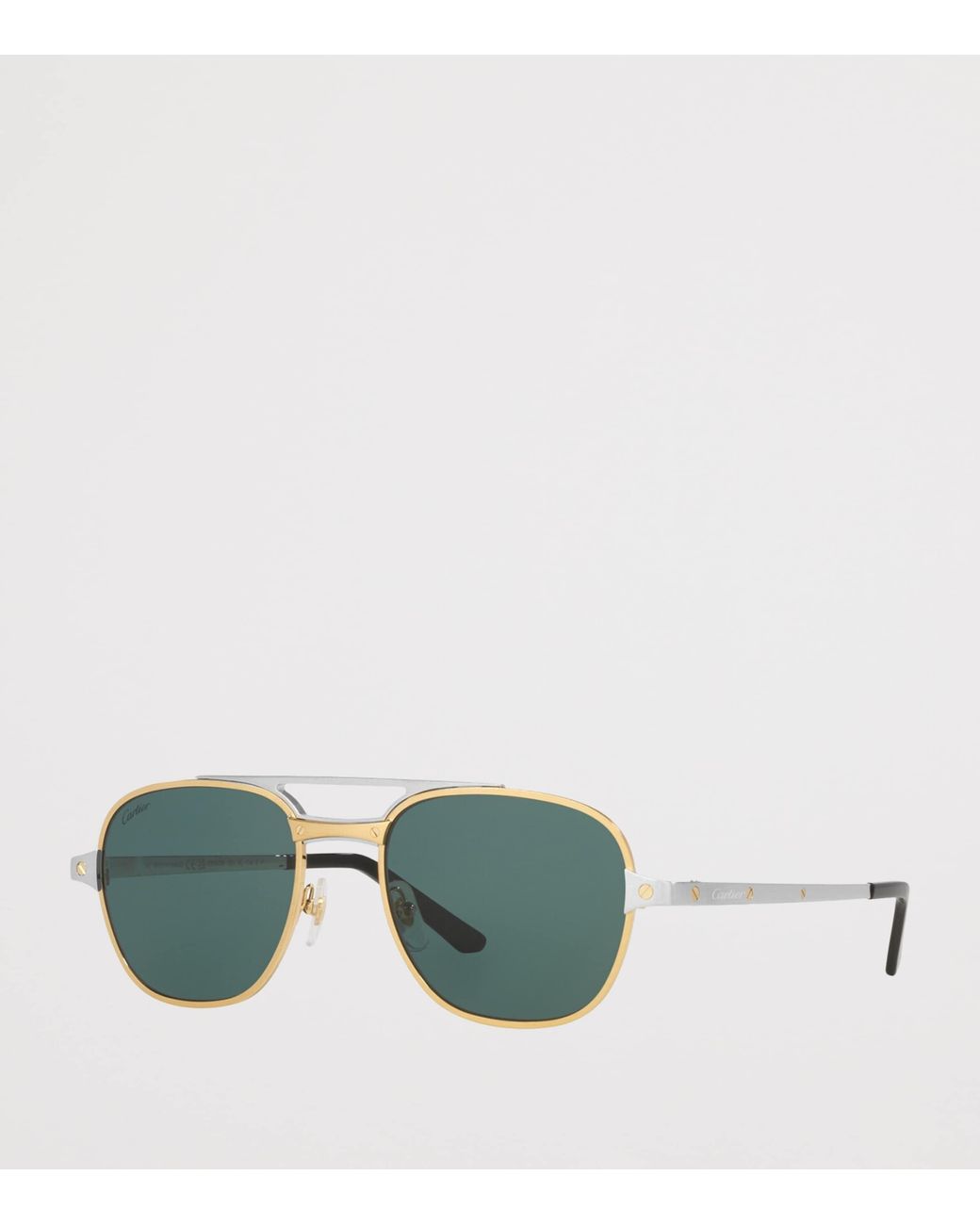 Cartier Green Metal 06L001758 Sunglasses for men