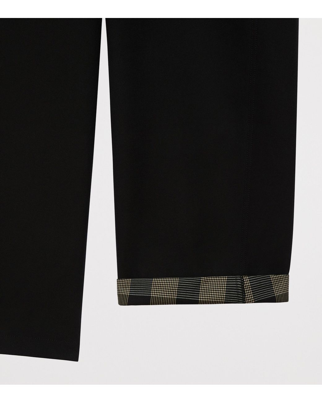 Givenchy Black Cotton Couture Seam Trousers for men
