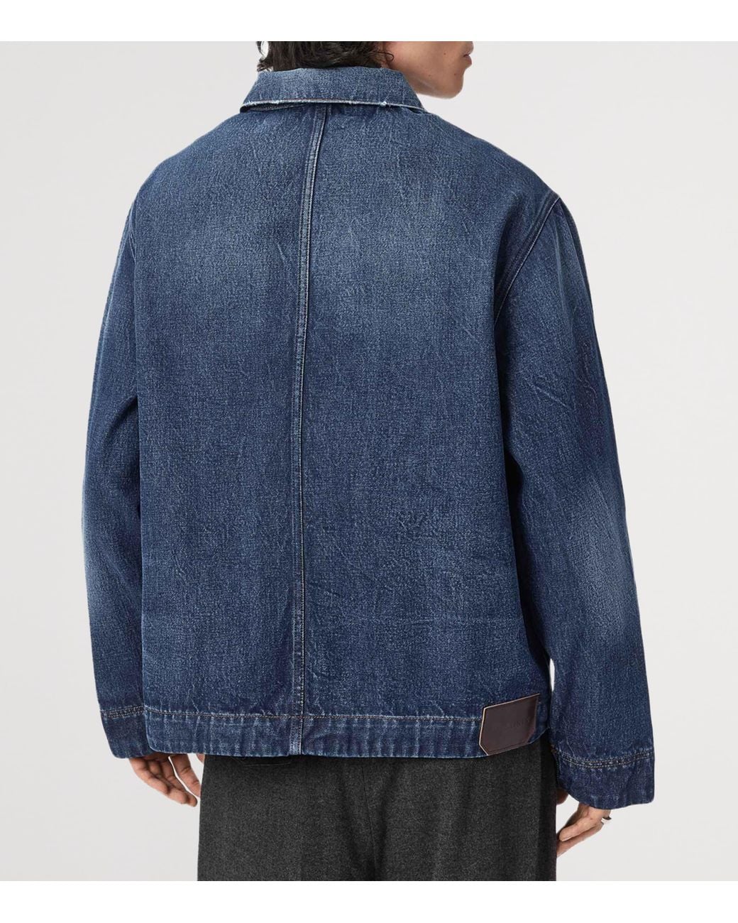 AllSaints Blue Mukesh Denim Jacket for men