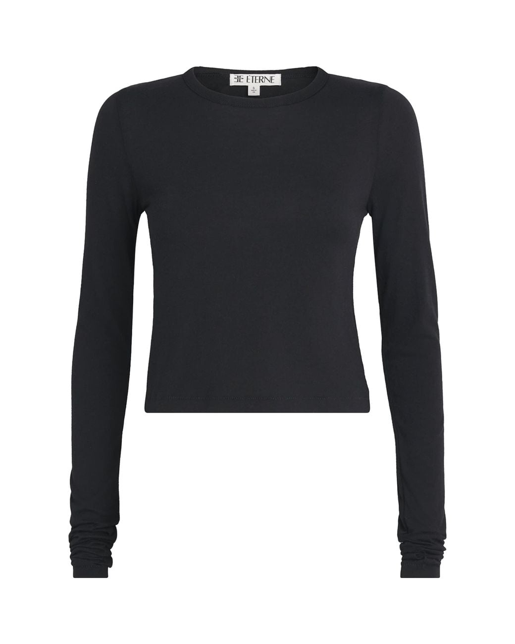 ÉTERNE Blue Cotton-Modal Baby Tee
