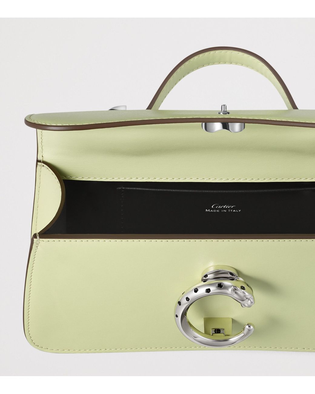Cartier Metallic Leather Panthère De Top-Handle Bag