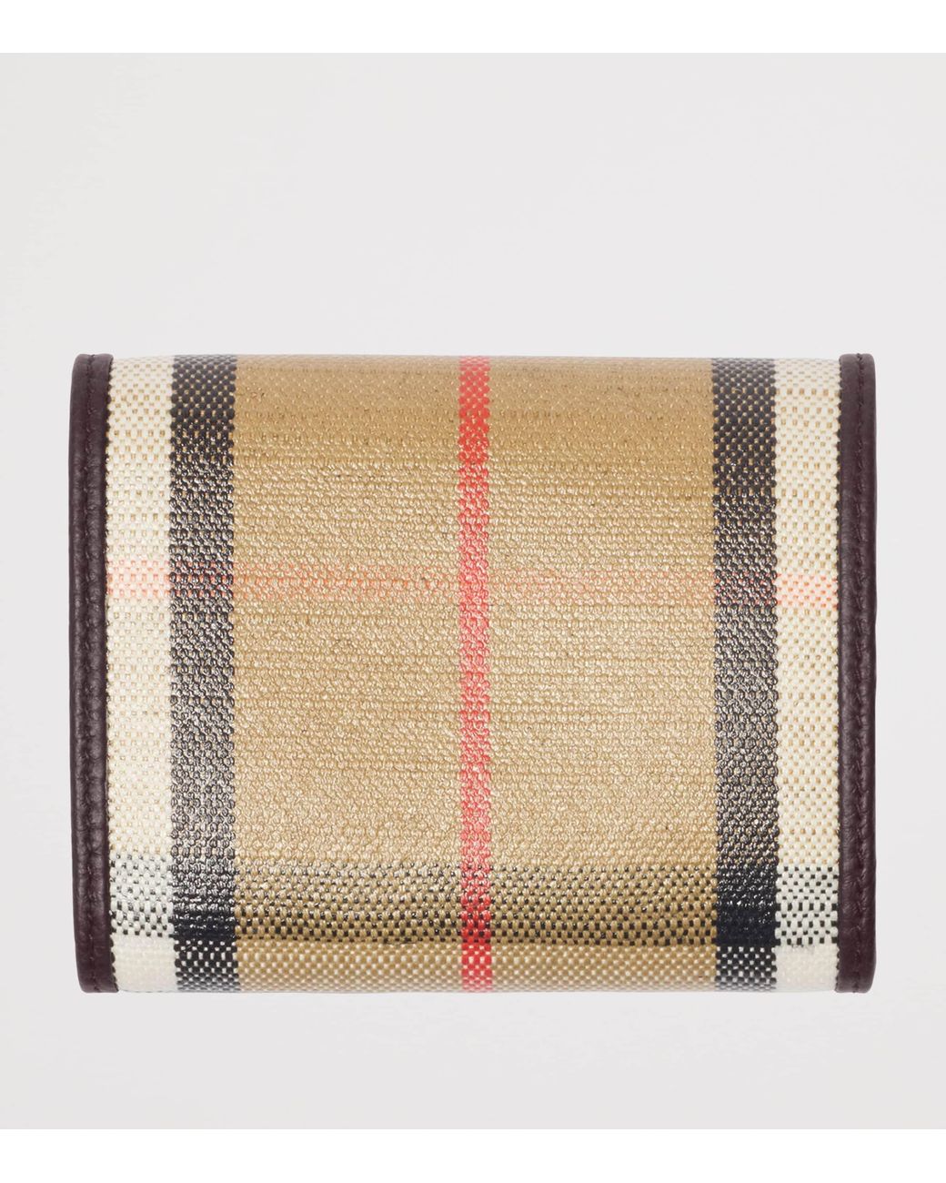 Burberry Natural Check Compact Wallet