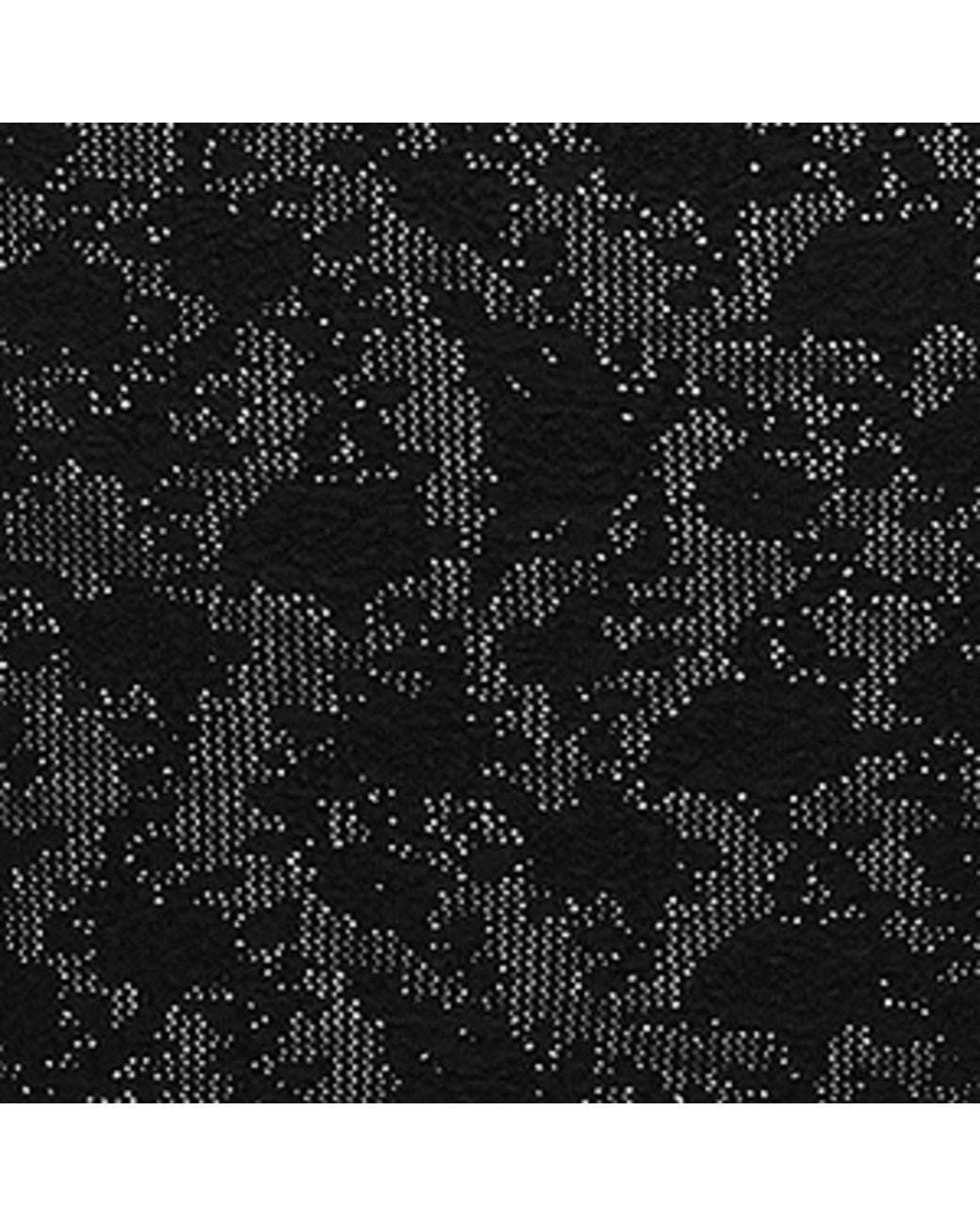 Saint Laurent Black Knitted Floral Mini Dress