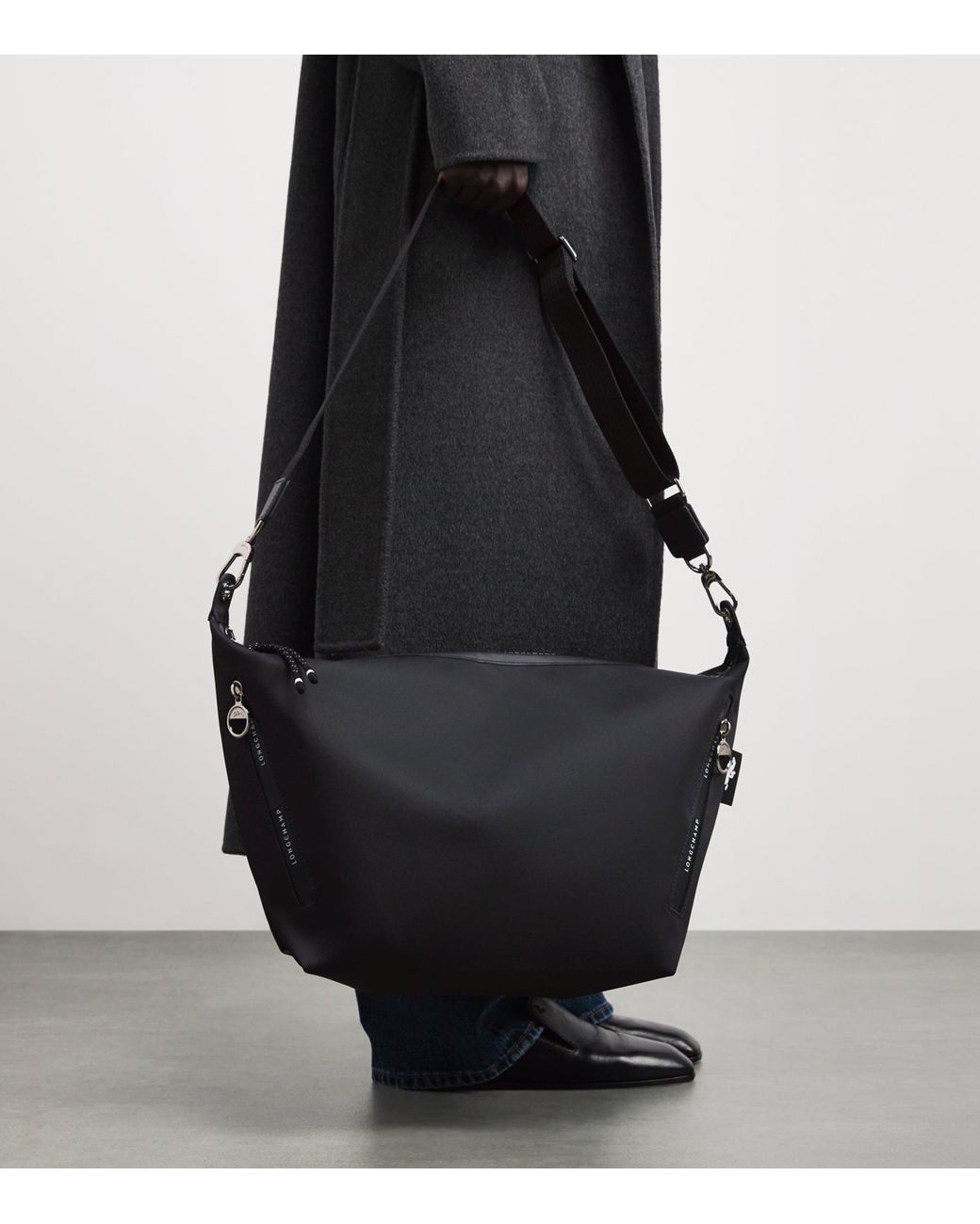 Longchamp Black Le Pliage Energy Cross-Body Bag