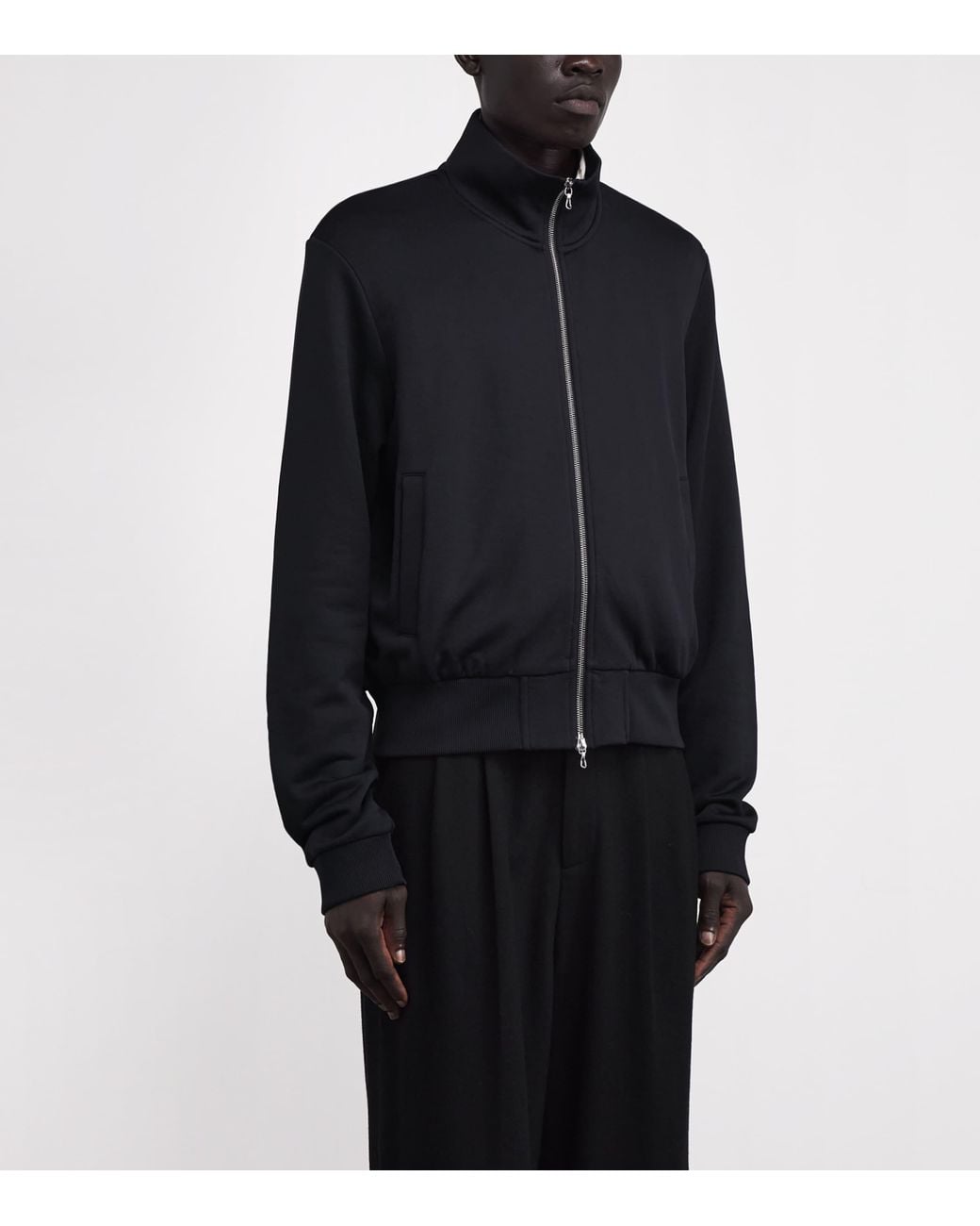 Our Legacy Black Jersey Mob Bomber Jacket for men