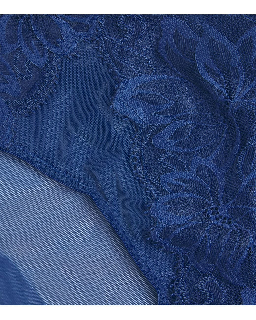 Wacoal Blue Lace-Trim Abéllia Briefs