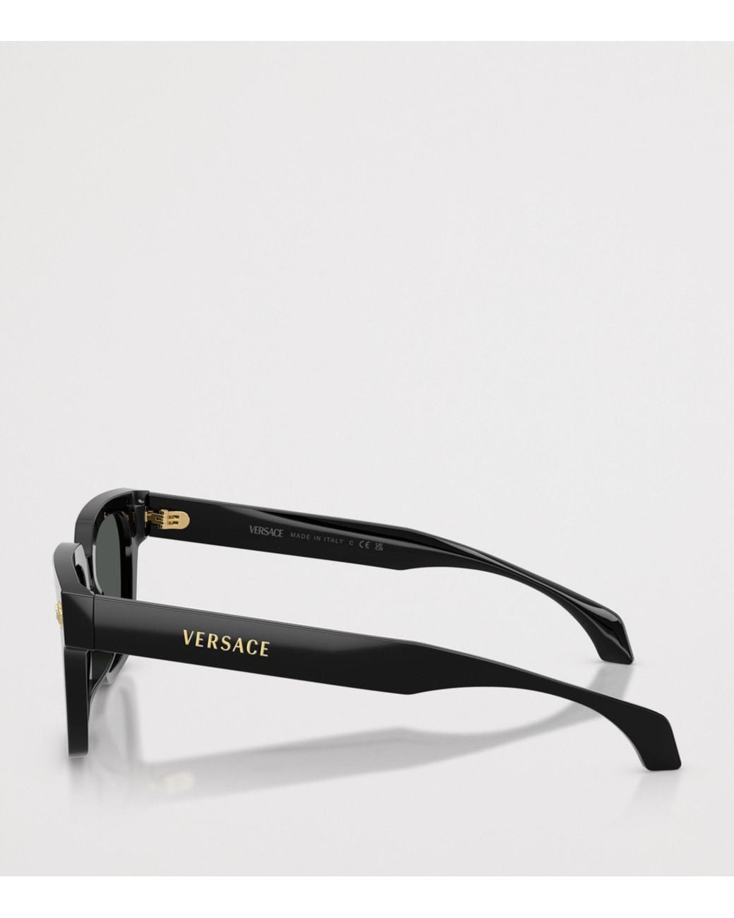 Versace Black Acetate Ve4510U Square Sunglasses for men