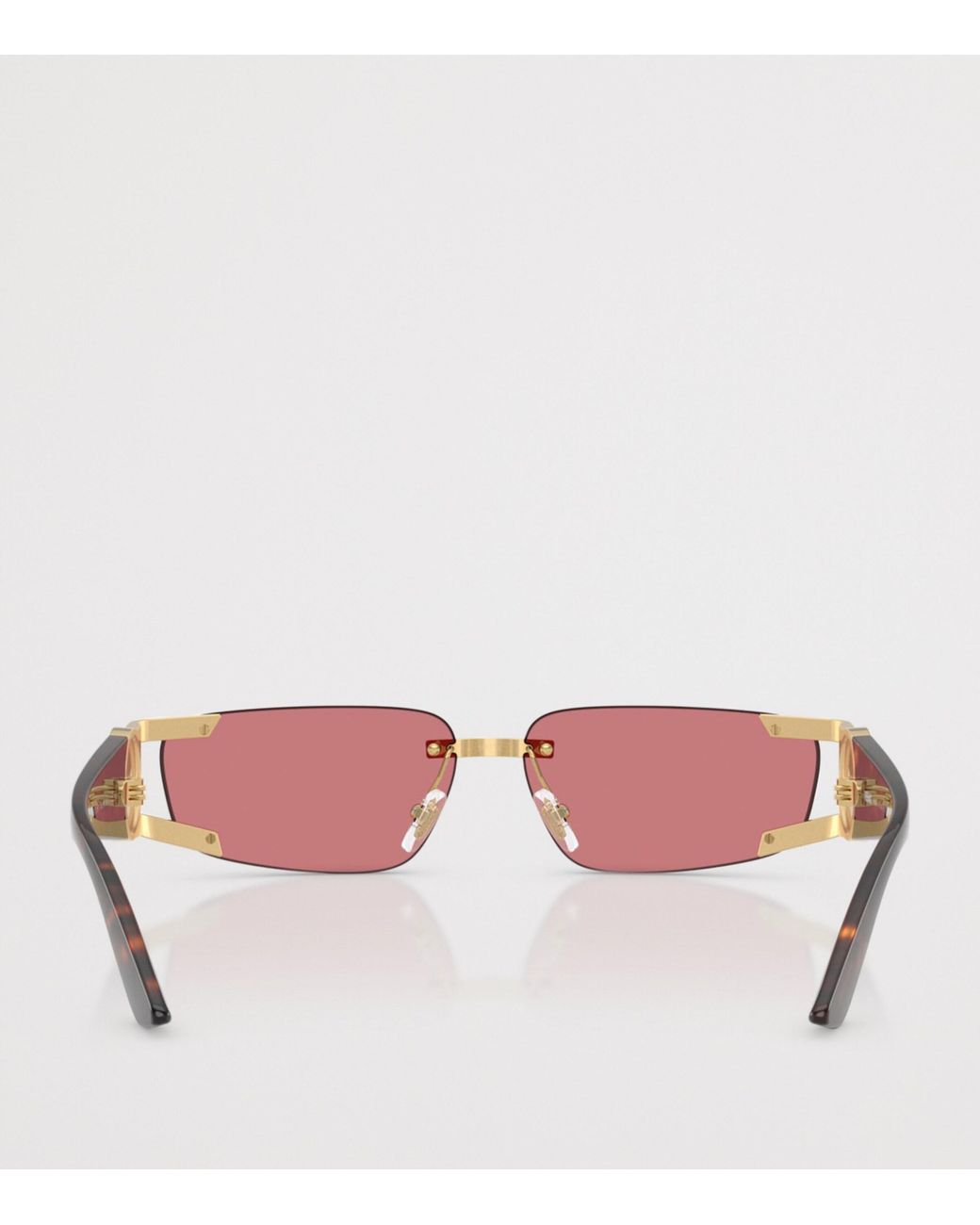 Versace Pink Metal Ve2291 Rectangle Sunglasses for men