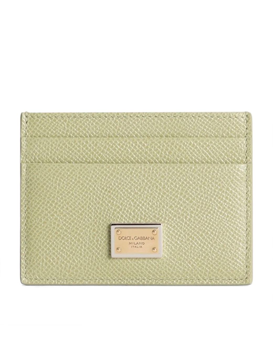 Dolce & Gabbana Natural Leather Dauphine Card Holder