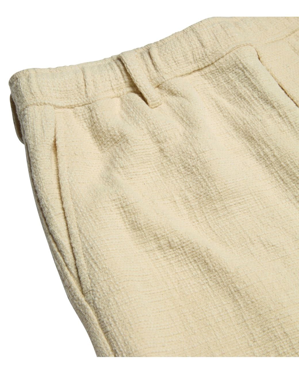 Commas Natural Textured Wide Leg Trousers for men