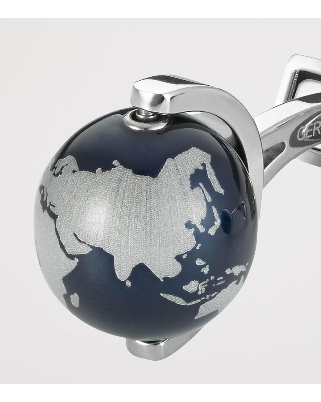 Montblanc Blue Stainless Steel Heritage Spirit Cufflinks for men