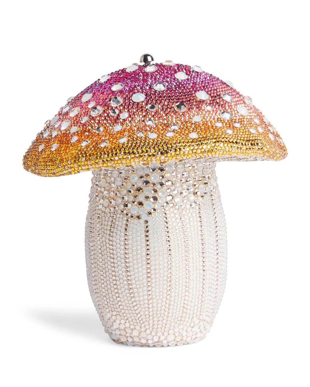 Judith Leiber Pink Embellished Mushroom Toadstool Clutch Bag