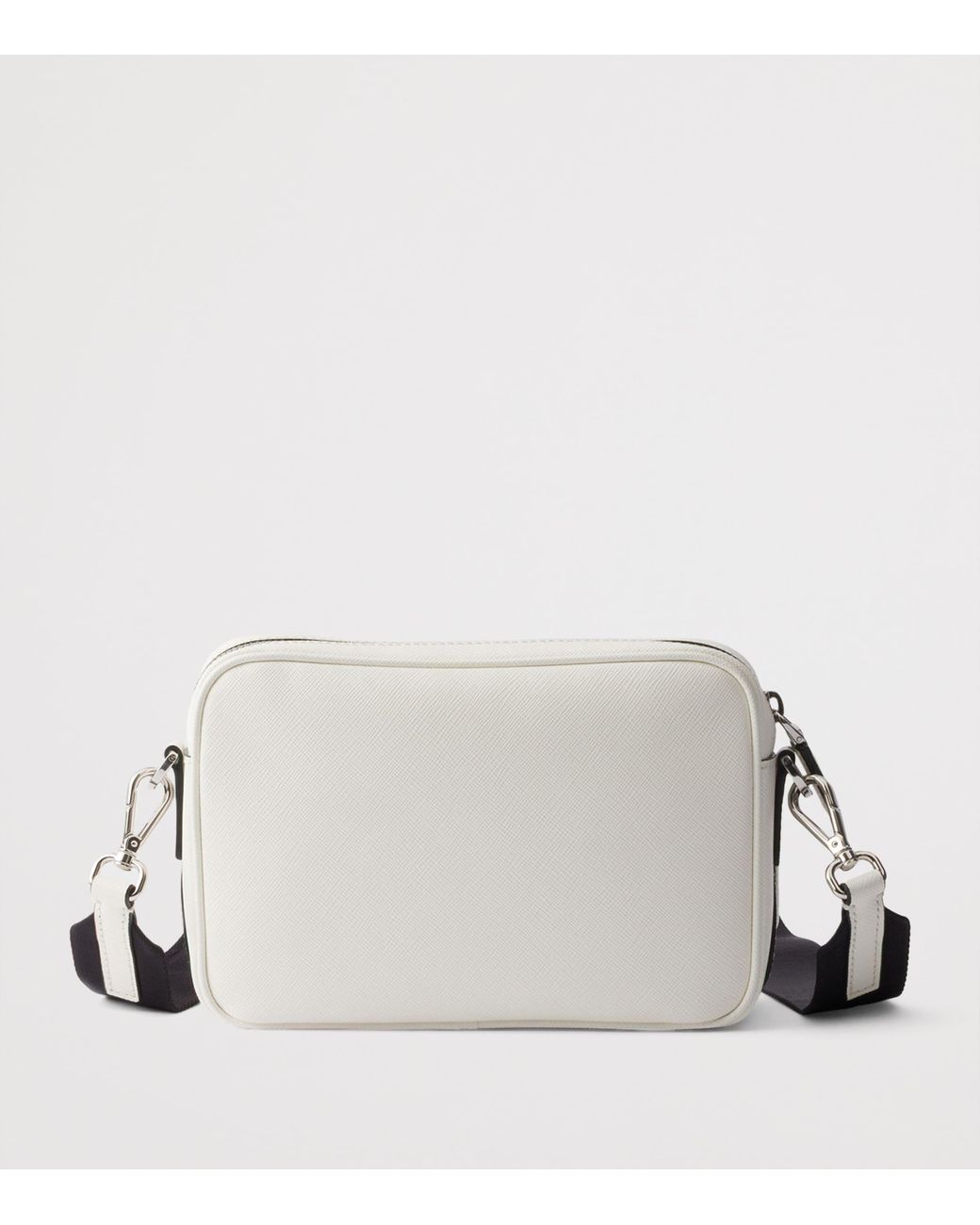 Prada Gray Saffiano Leather Cross-Body Bag for men