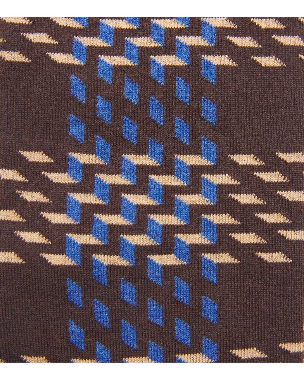Doré Doré Blue Cotton Patterned Socks for men