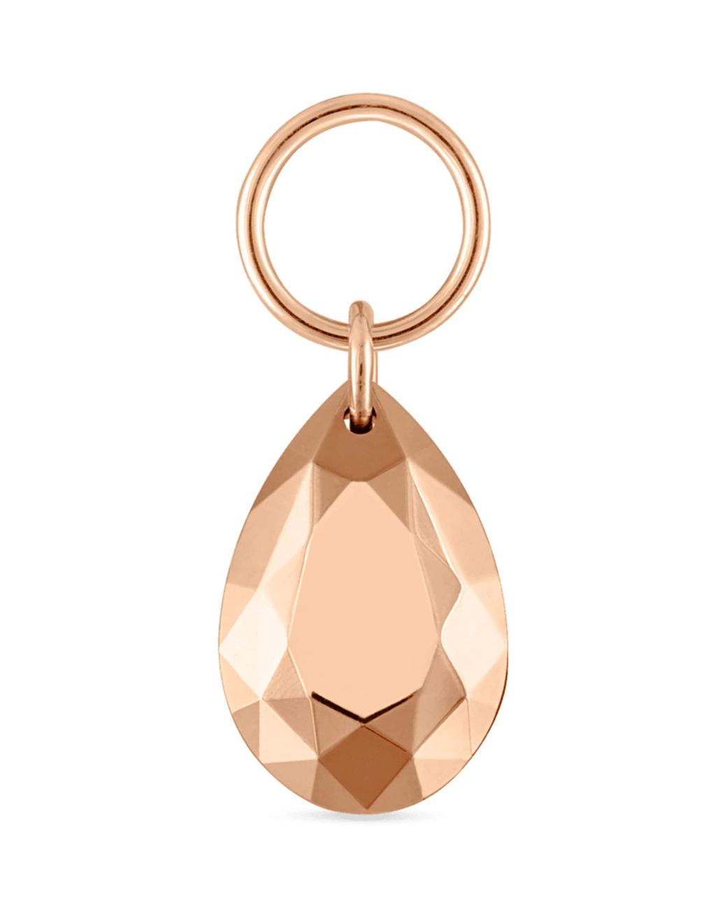 Maria Tash Metallic Faceted Pear Charm