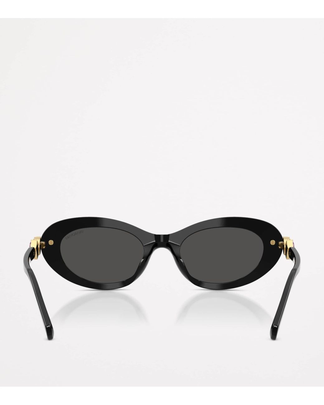 Swarovski Black Acetate Oval Sk6042 Sunglasses