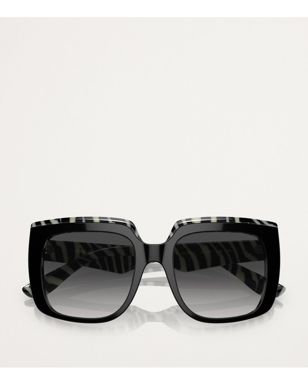 Dolce & Gabbana Black Acetate Square Sunglasses