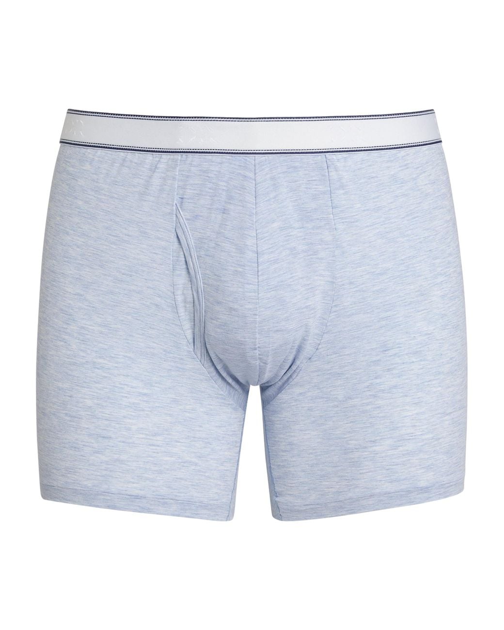 Derek Rose Blue Micro Modal Trunks for men