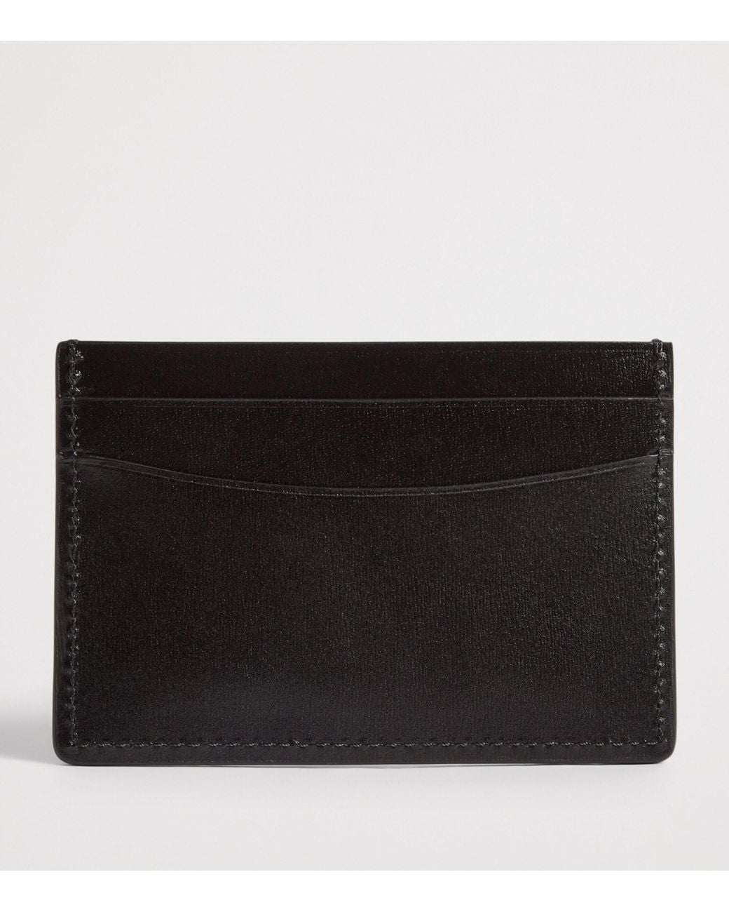 Swaine Black Leather Card Holder for men