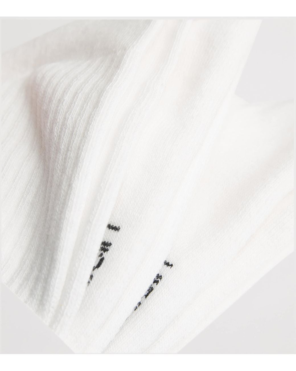 Calvin Klein White Ribbed Socks for men